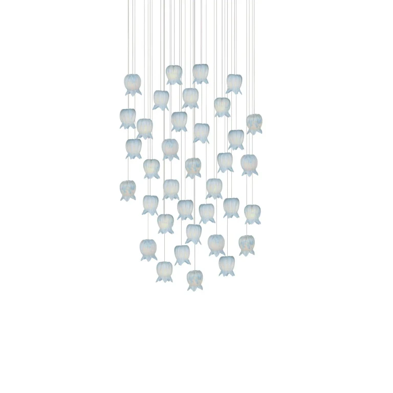 Blue Silver 36 Light Pendant from the Polpo Collection