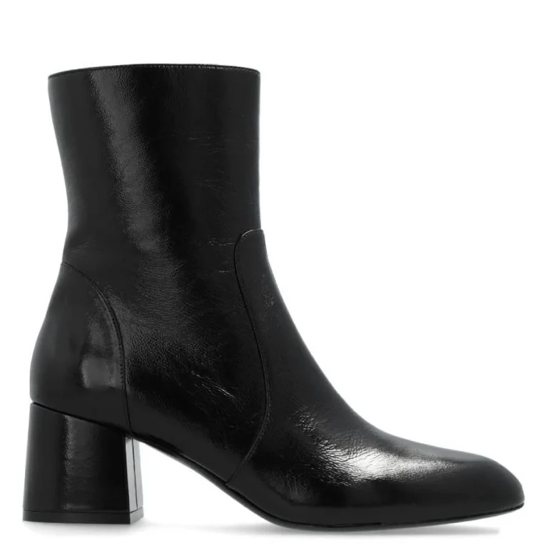 Stuart Weitzman Flareblock Leather Boots