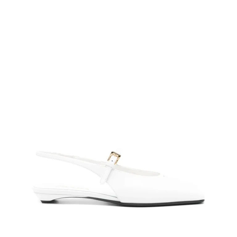 Prada Leather Slingback Ballet Flats