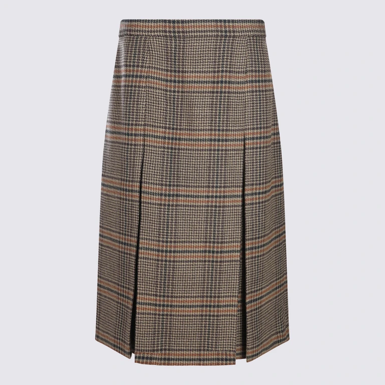 Saint Laurent Skirts Marron/beige/roux _wo - Women