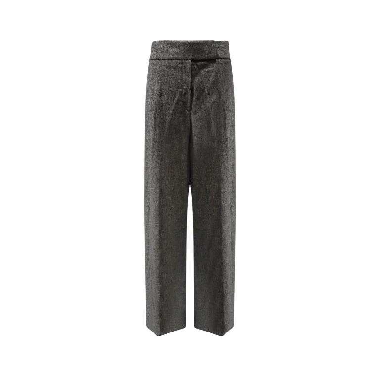 Hugo Boss Telda Viscose And Virgin Wool Trousers