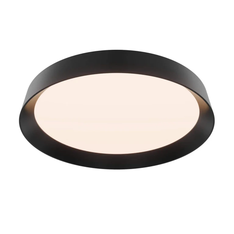 Black LED Flush Mount from the Aurora Collection