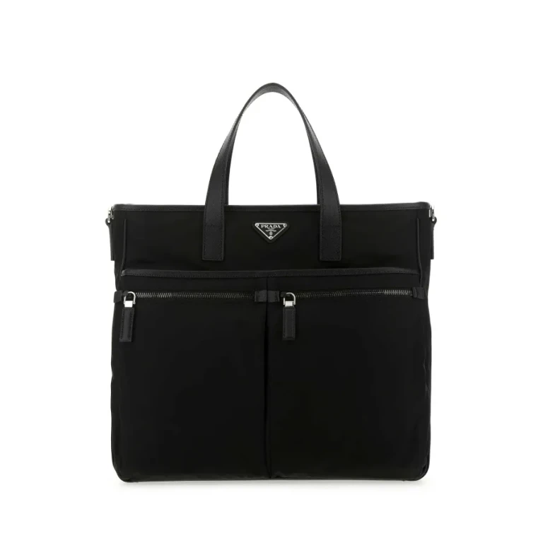 Black Nylon Handbag