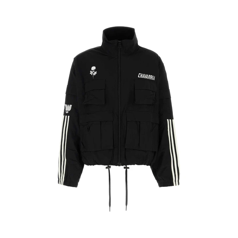 Black Stretch Nylon Adidas By Willy Chavarria Jacket Giubbini - Men