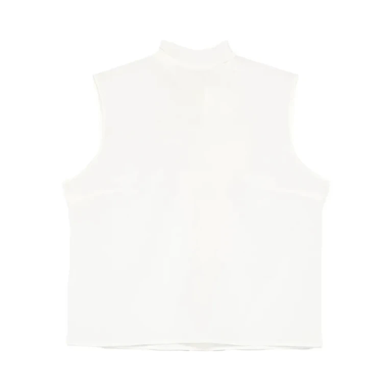 Mazzarelli Sleeveless Mock-neck Top