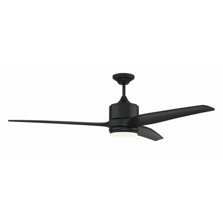 Flat Black 60"Ceiling Fan from the Mobi Indoor Outdoor Collection