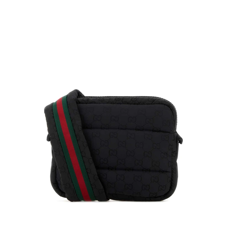 Gucci Black Fabric Crossbody Bag Blkblkblkvrv Borse A Tracolla - Men
