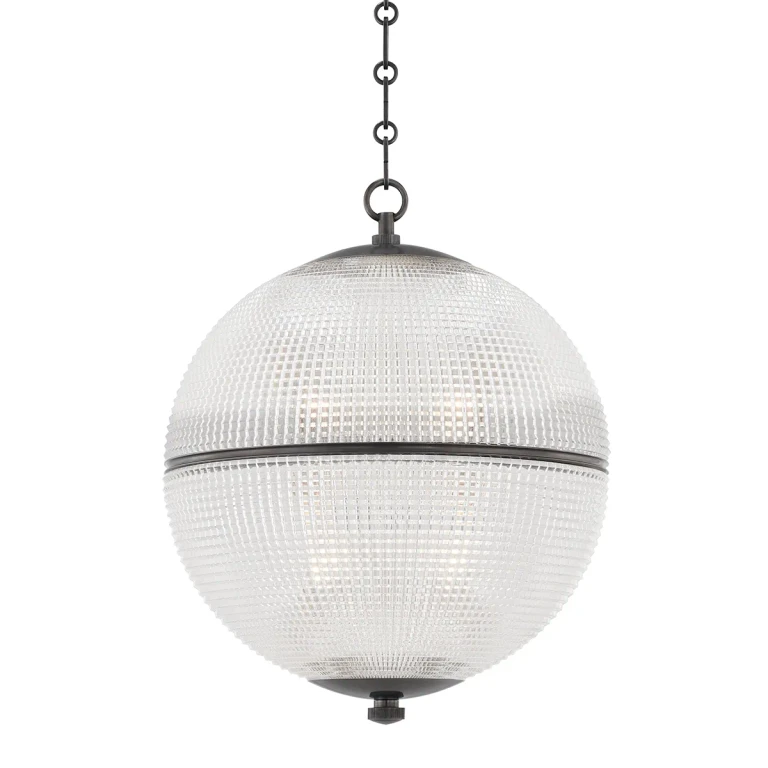 Distressed Bronze Pendant from the Sphere No. 3 Collection