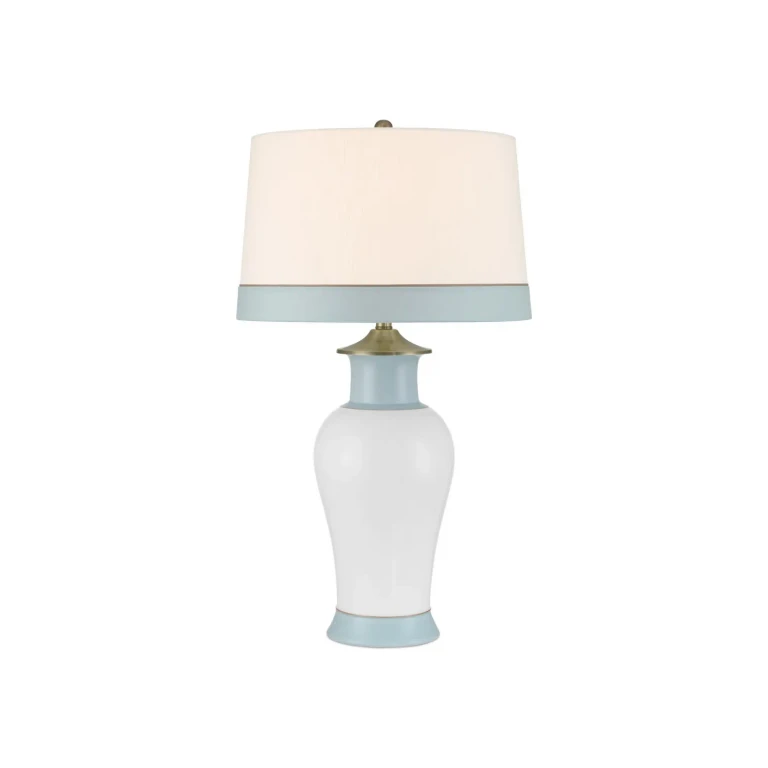 White Light Blue Table Lamp from the Kora Blue Table Lamp Collection