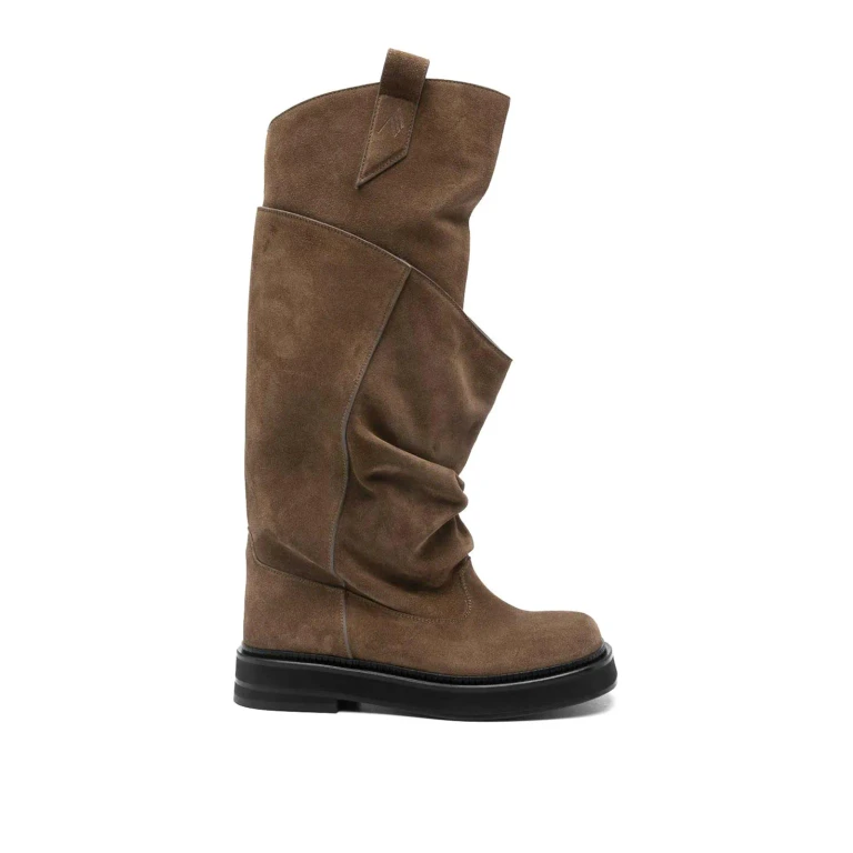 The Attico Robin Passeggiata Suede Knee-high Boots