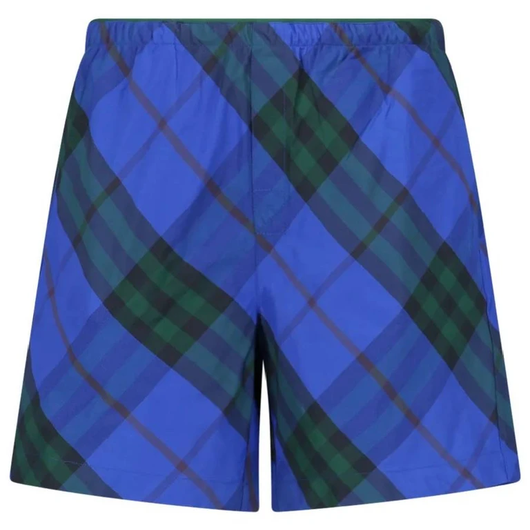 Burberry EKD Logo Check Swim Shorts