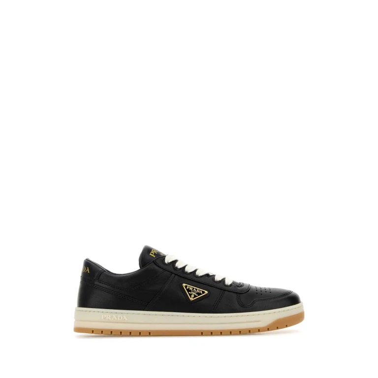 Prada Black Nappa Leather Downtown Sneakers