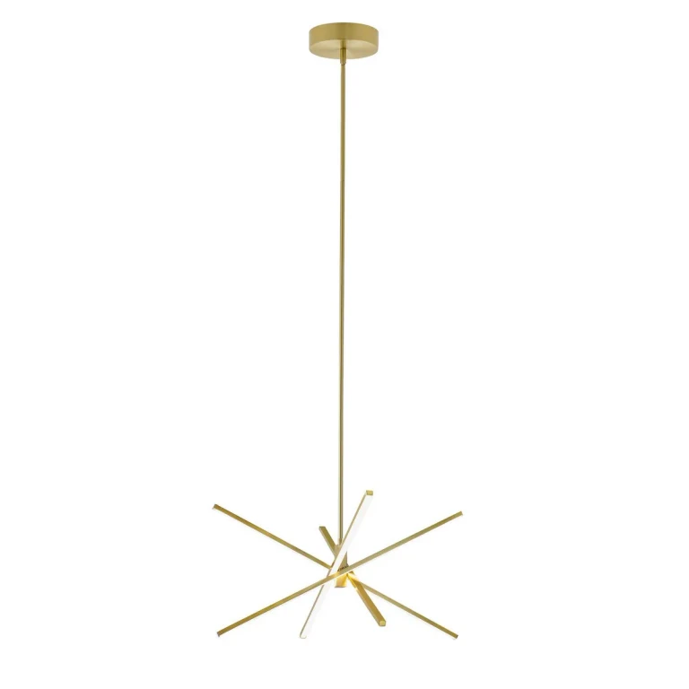 Jaxx LED Pendant in Satin Brass