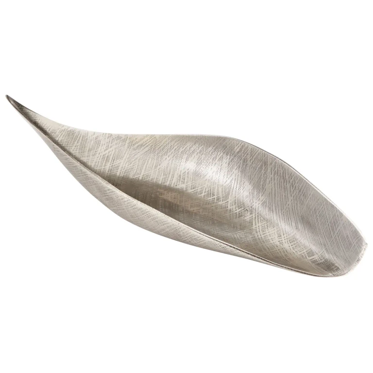 Large Laurel Tray in Antique Silver