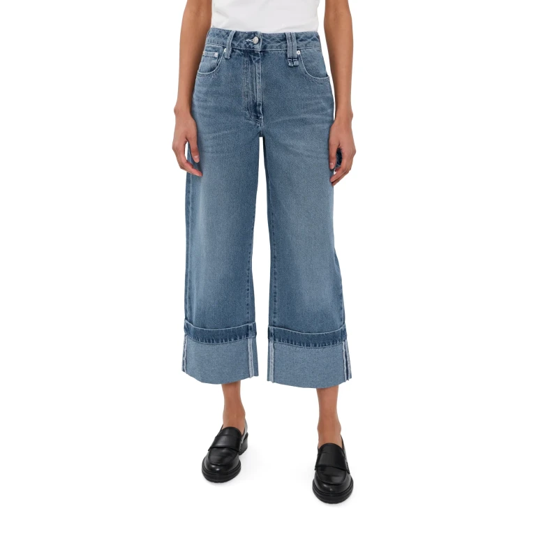 Simone Rocha Straight Leg Jeans Indigo/Pearl/Clear 6