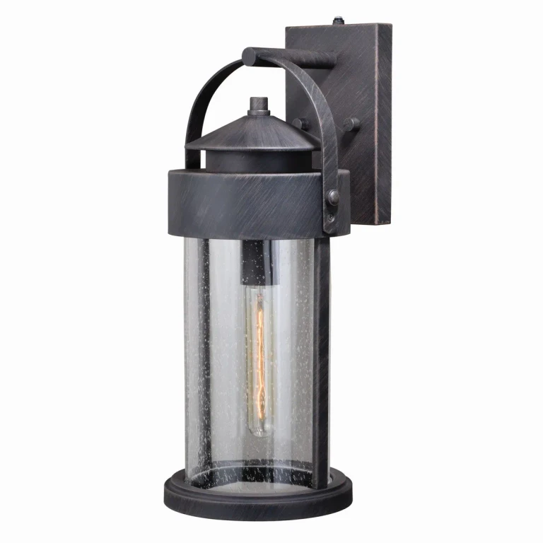 Rust Iron One Light Outdoor Wall Mount from the Cumberland Collection
