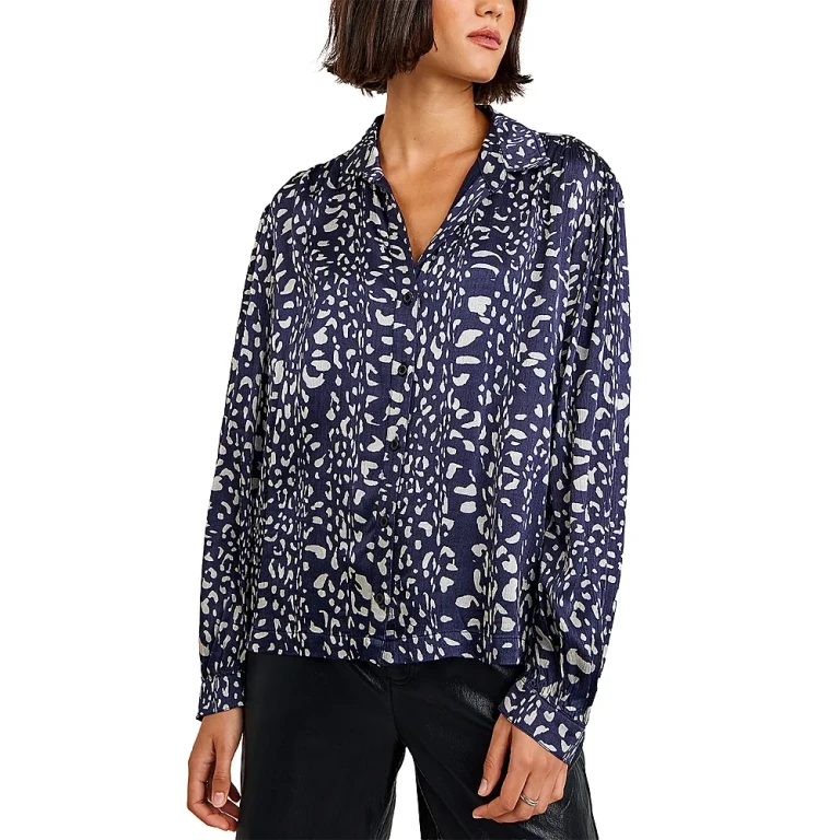 Bella Dahl Smocked Shoulder Textured Blouse