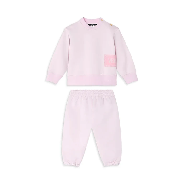 Versace Unisex 90s Logo Baby Print Fleece Top & Pants - Baby