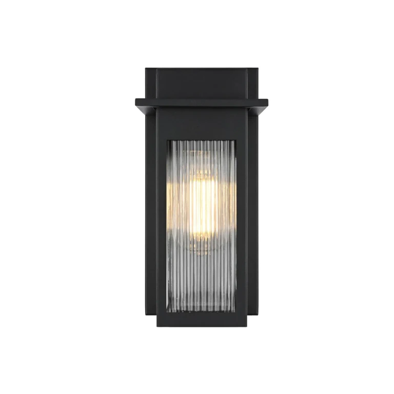 Black Outdoor Wall Sconce from the Fletcher Collection