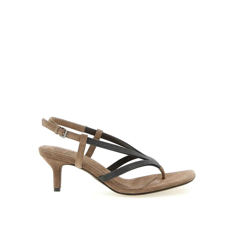 Heeled Sandal Woman color Beige (MZGAC3226C8279)