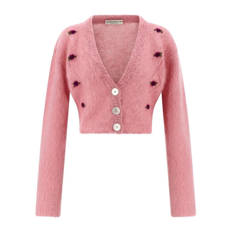 Alessandra Rich carded Mohair Cardigan