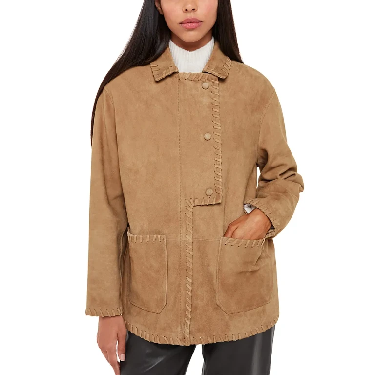 Whistles Bohdi Western Suede Biker Jacket