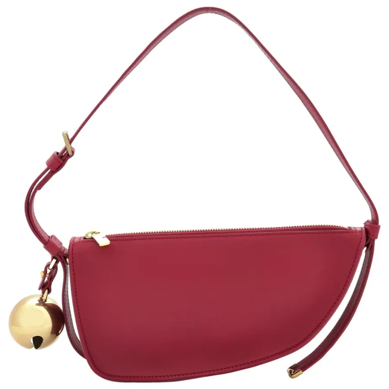 Burberry Mini Shield Sling Bell Charm Leather Shoulder Bag