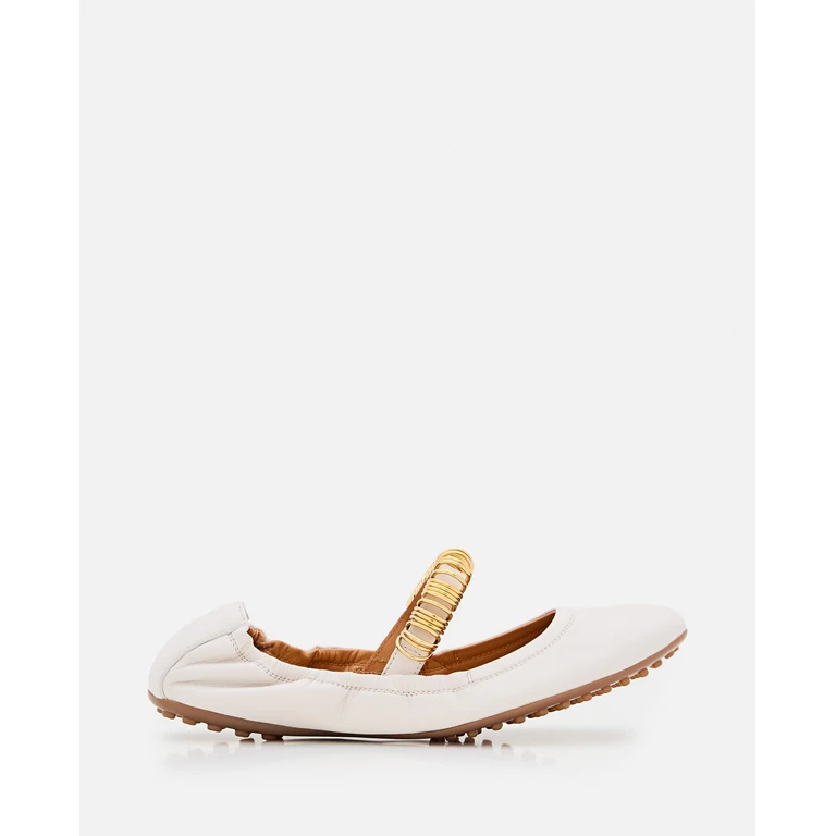 Tod's Tods Flat shoes White Mutton Leather - Women