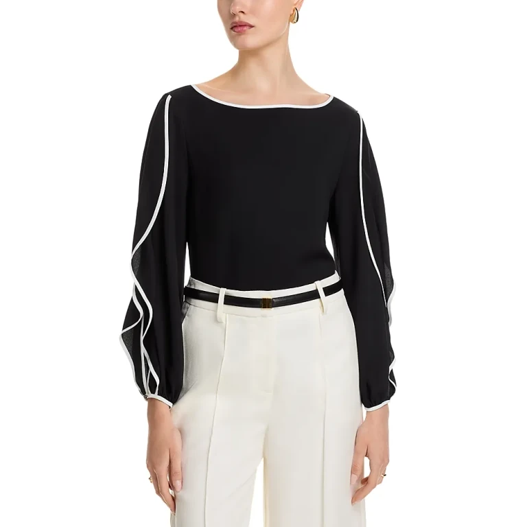 Misook Long Butterfly Sleeve Top