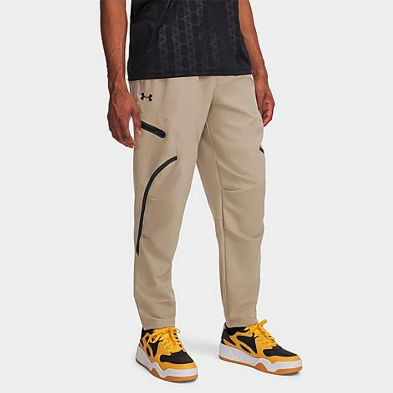 Under Armour Men's Unstoppable Woven Cargo Pants in City Khaki/Black Size: XS