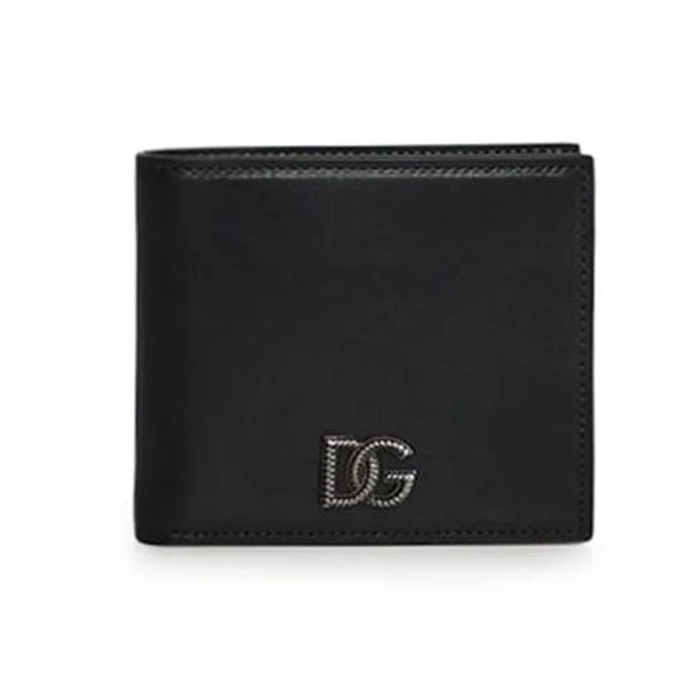 Dolce & Gabbana Wallets Black Calf Leather - Men