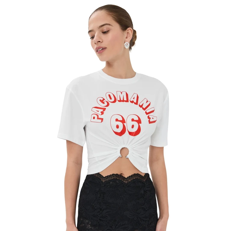 Camiseta Rabanne para Mujer - Beige