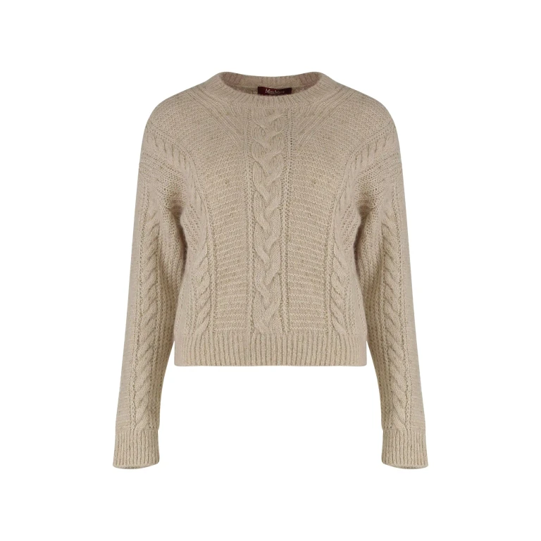 Max Mara Studio Boxy Sweater In Blended Alpaca