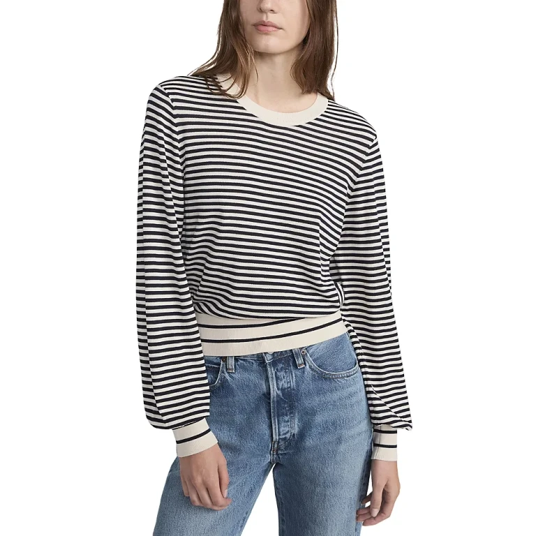 Frame The Striped Knit Sweater