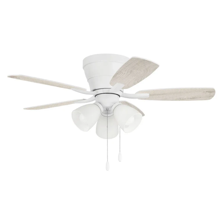 White 42"Ceiling Fan from the Wheeler 42 3-Light Collection