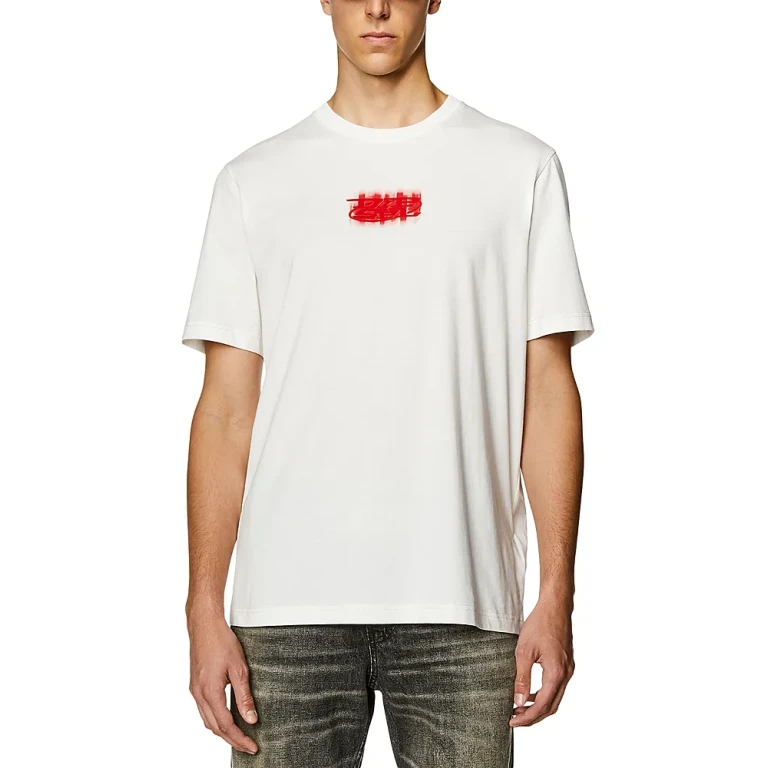 Diesel T-Just-N4 Flocked Logo Graphic Tee
