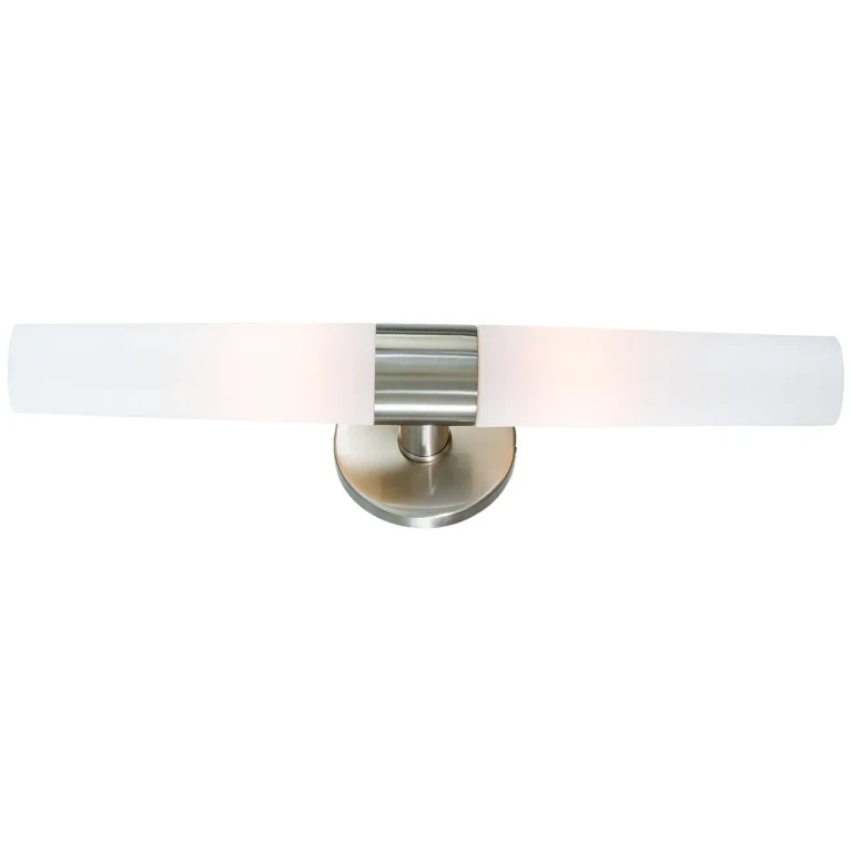 George Kovacs Saber 2-Light Bathroom Vanity Light in Brushed Nickel