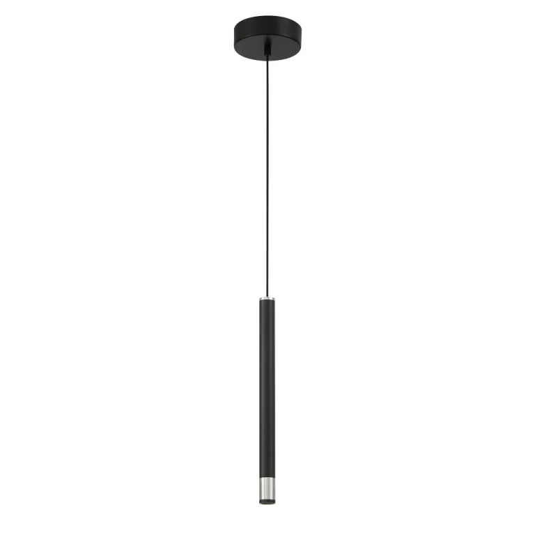 Coal With Brushed Nickel LED Mini Pendant from the Wand Collection