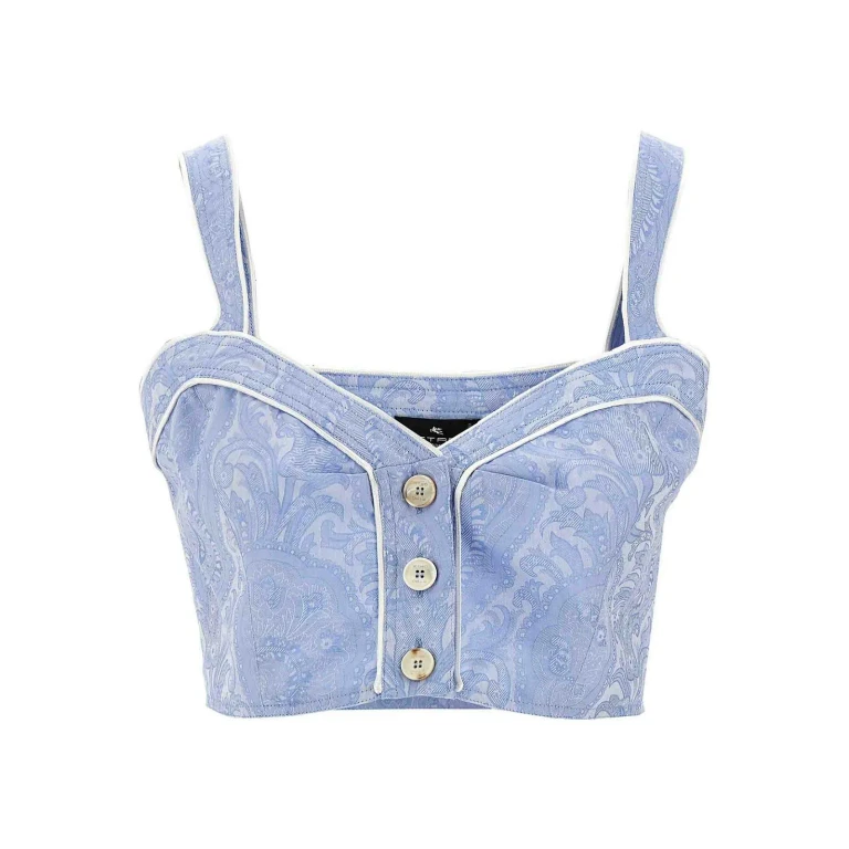 Top Etro Azul Claro
