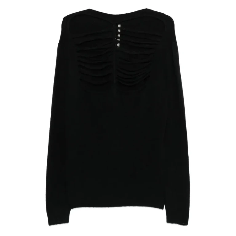 Rick Owens Ls Cut-out Front Sweater