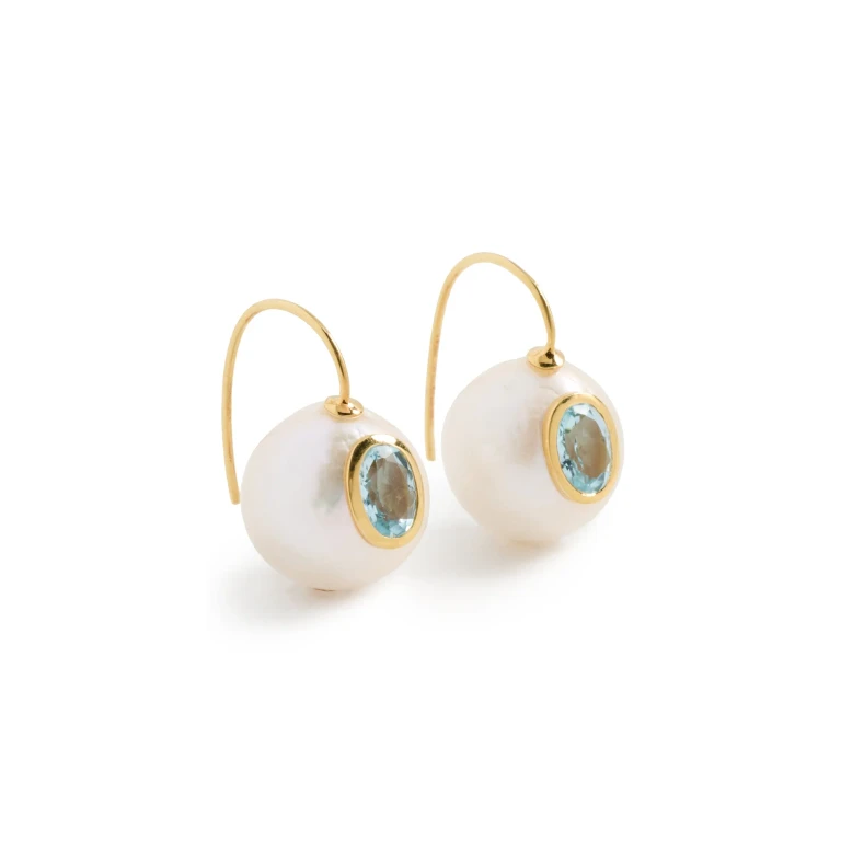 Lizzie Fortunato Pearl Pablo Earrings Pink Amethyst One Size