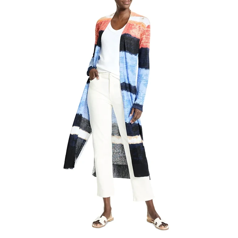 Nic+Zoe Painted Peninsula Open Front Cardigan