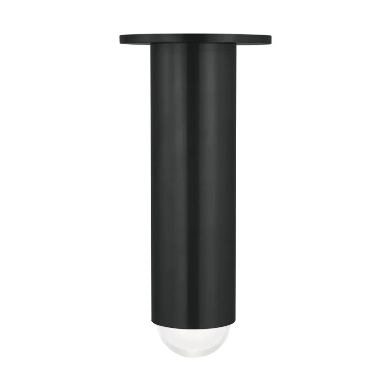 Ebell 1-Light 9.70"H LED Flush Mount in Dark Bronze