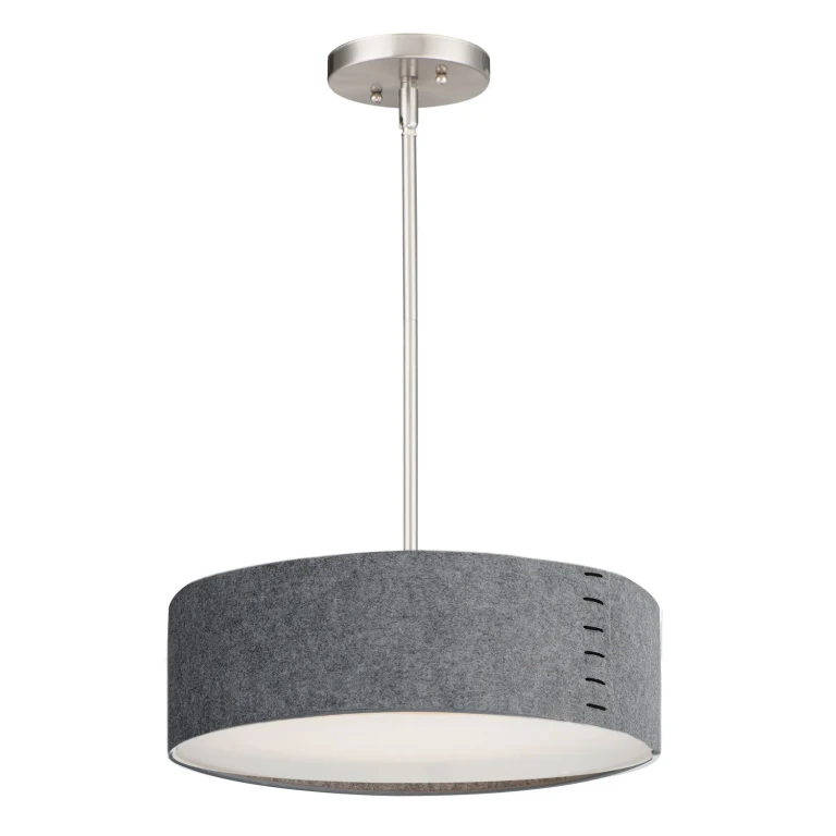 Satin Nickel LED Pendant from the Prime Collection