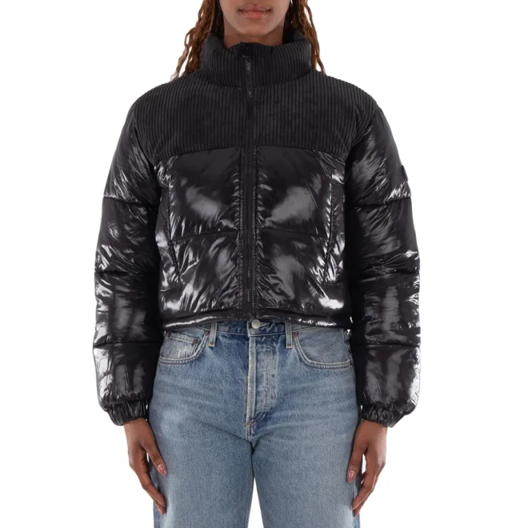 Save The Duck Aluna Corduroy Quilted Long Sleeve Jacket