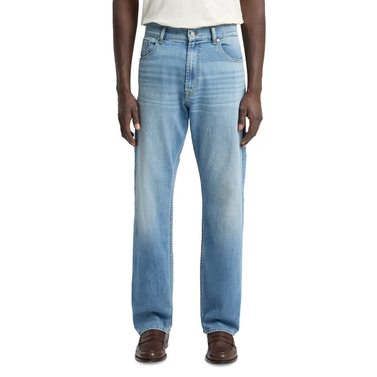 7 For All Mankind Modern Straight Fit Jeans in Blue