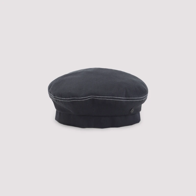 Maison Michel Cotton Hat Blue - Women