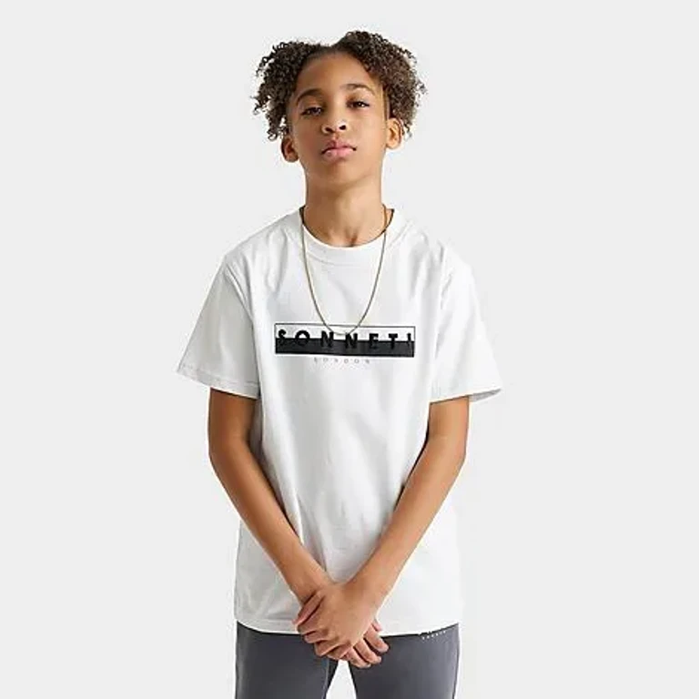 Sonneti Big Kids London Lifer T-Shirt in Nimbus Cloud Size: Small