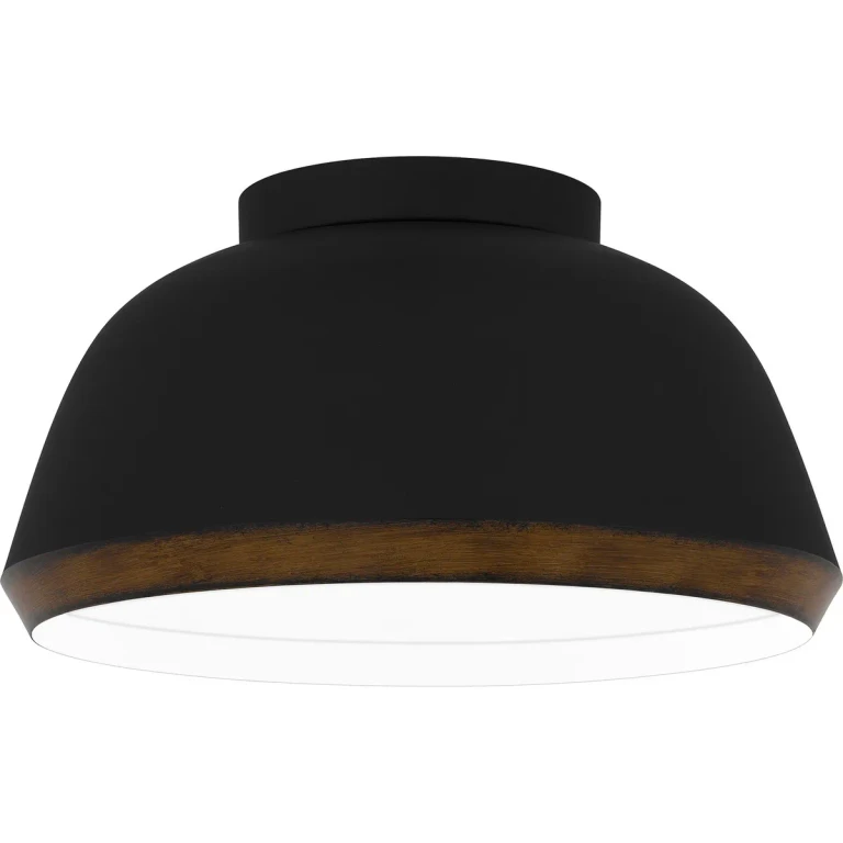 Tamara 3-Light Flush Mount in Matte Black
