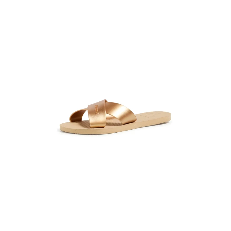 Havaianas Aqua Metallic Sandals Golden 7/8